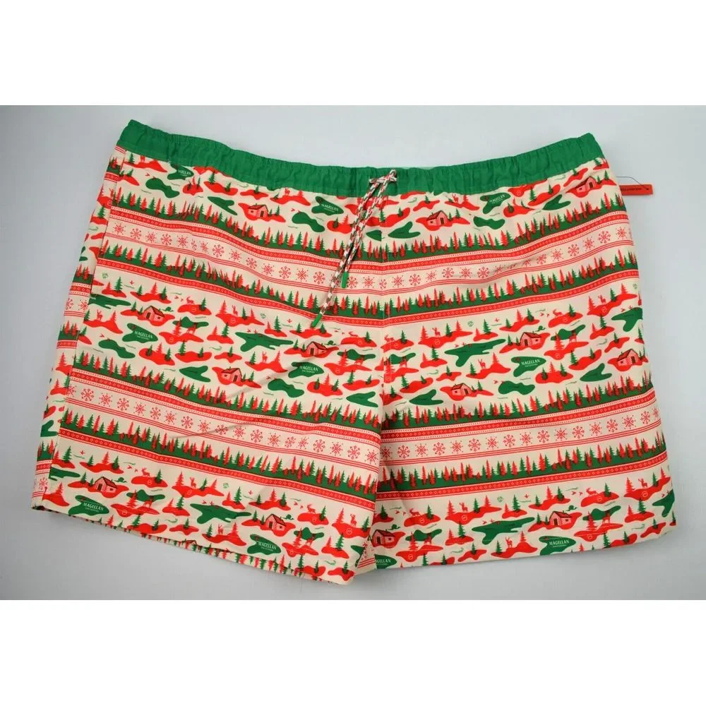 Magellan Outdoors Christmas Holiday Collection Men's 3XL Fish Gear Boat Shorts
